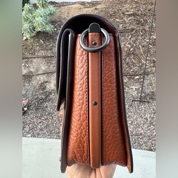 Coach Dreamer Mixed Leather Crossbody Shoulder bag 73547 Brown - Picture 5 of 15